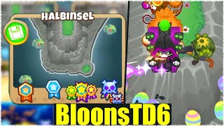 DIE NEUESTE CHIMPS HALBINSELTAKTIK! - Bloons Td6 [Deutsch/German]