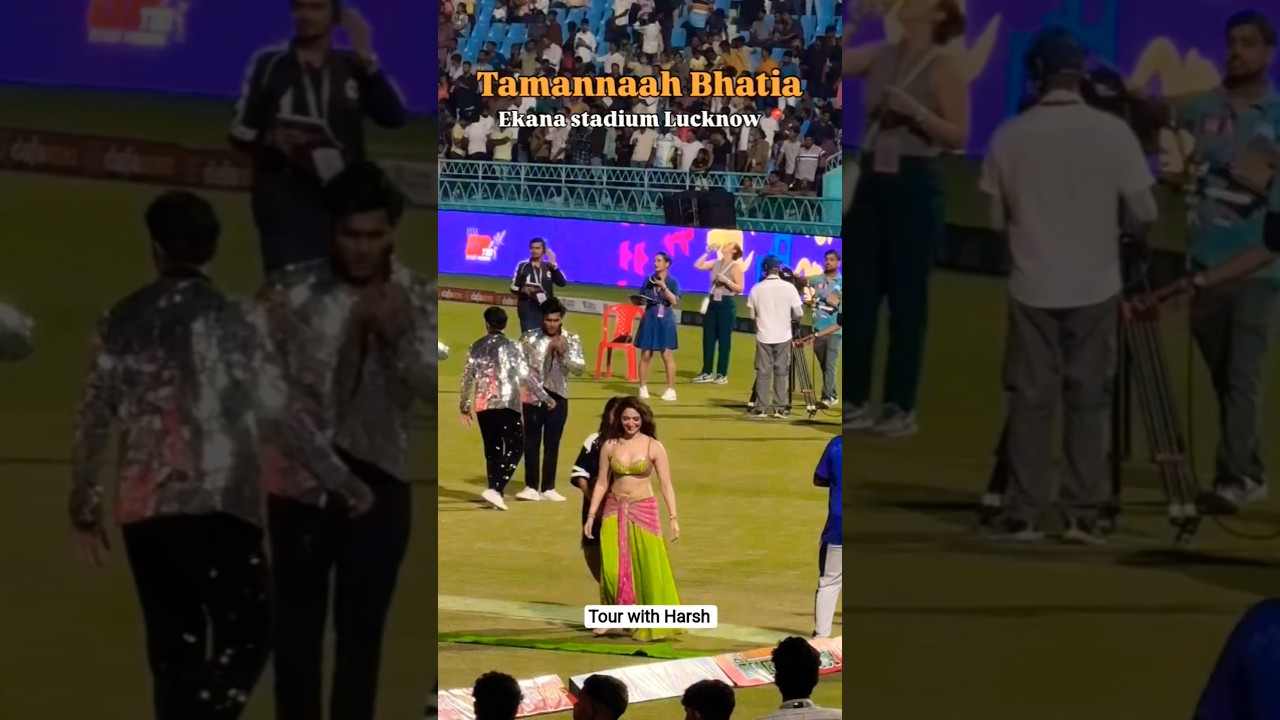 Tamanna Bhatia in Ekana stadium Lucknow 