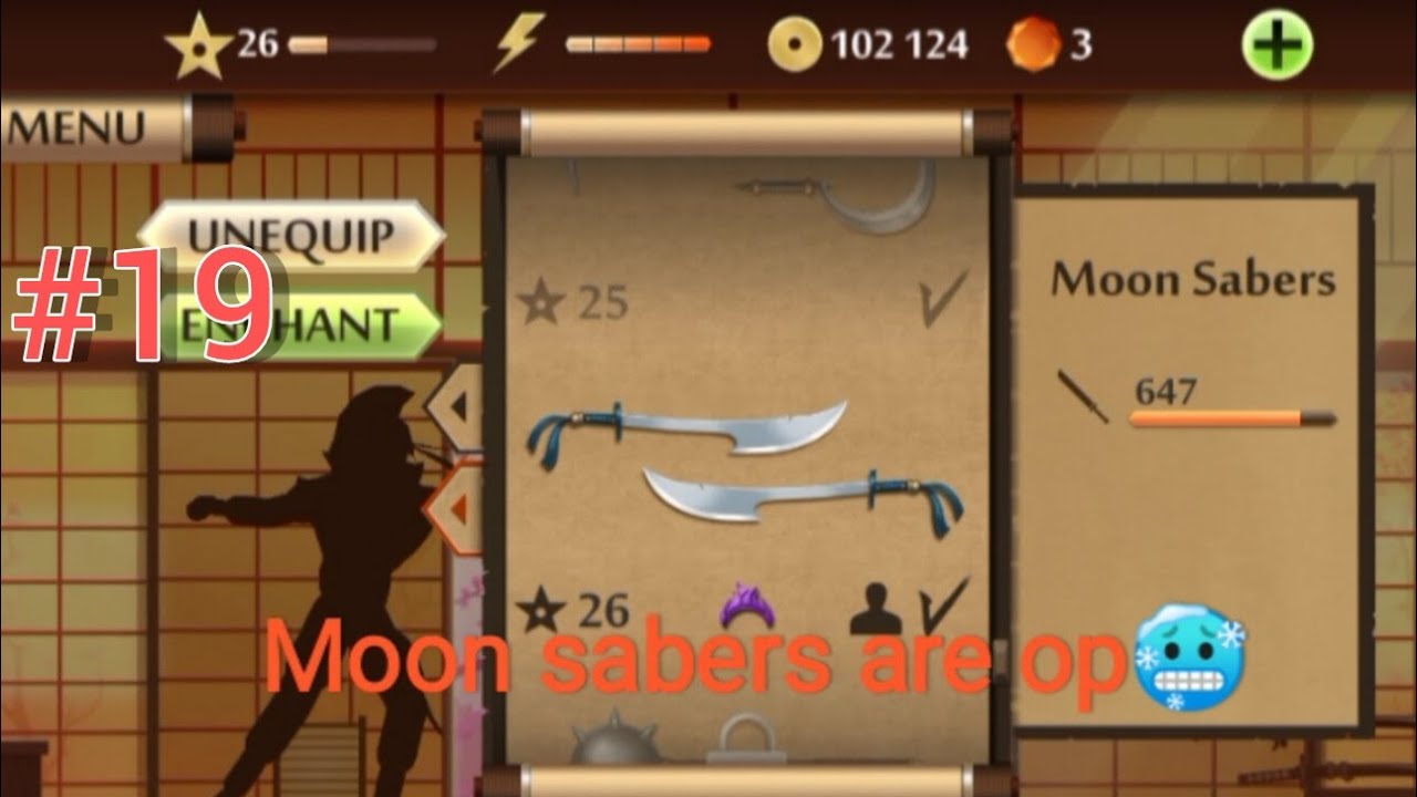 Moon sabers are op🥶|Shadow fight 2 #20
