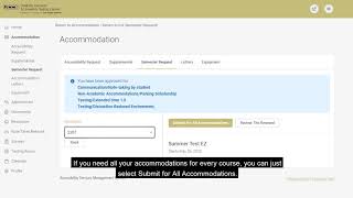 Accommodate Semester Request