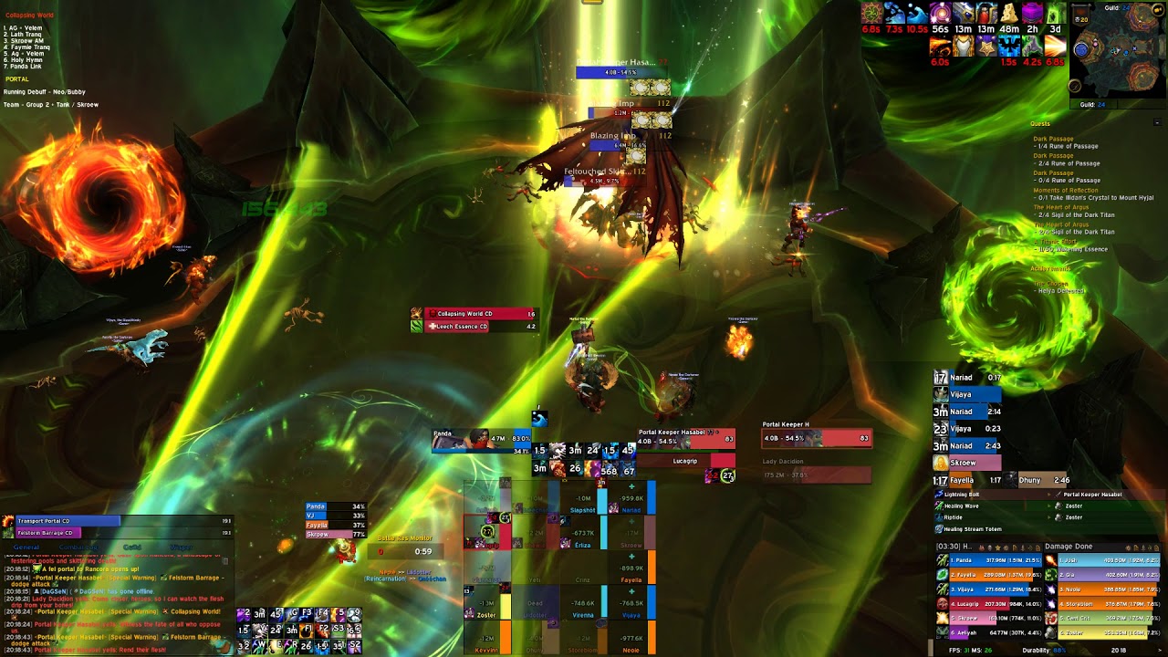 Mythic Portal keeper Hasabel - Resto Shaman POV