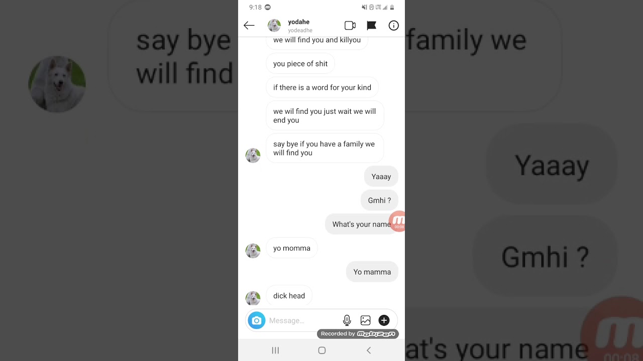Nice! I got my first death threat on Instagram weeeeee YouTube