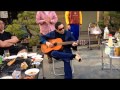 20140504BBQ  85歳ギター演奏【酒は涙か溜息か】