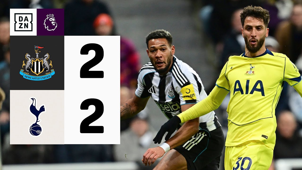 Newcastle vs Tottenham (2-2) | Resumen y goles | Highlights Premier ...