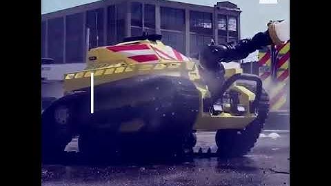 Meet the first-ever firefighting robot.