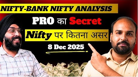Nifty & Bank Nifty Price Action Analysis For 8 Dec 2025