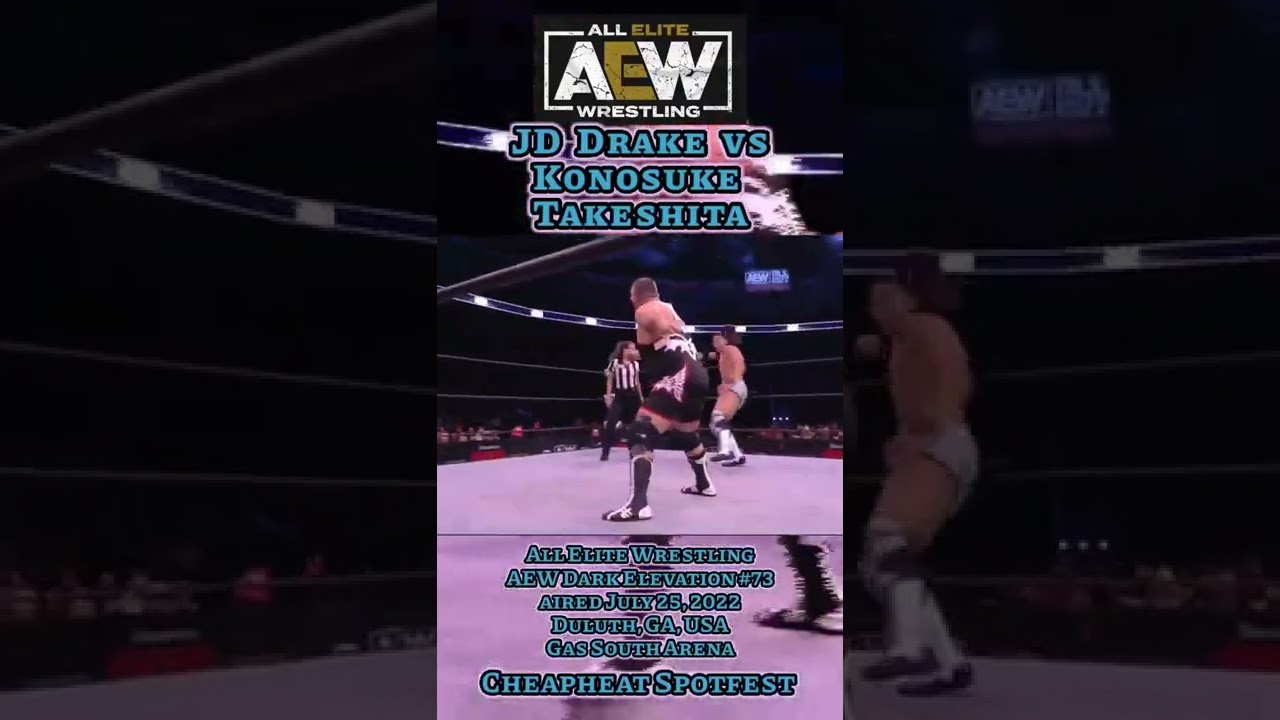 Konosuke Takeshita vs JD Drake from AEW Dark Elevation