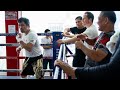 Manny Pacquiao balik training na para sa nalalapit na laban