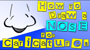How to Draw a Nose for Caricatures and Cartoons