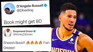 NBA PLAYERS REACT TO DEVIN BOOKER 47 PTS vs LA LAKERS IN GAME 6 OF FIRST ROUND - BOOK GOES KOBE