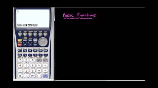 Graphics Calculator - Setting up and Run Mode