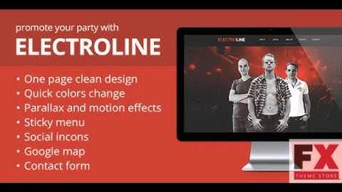 Preview ElectroLine - Event Promo Muse Template TForest
