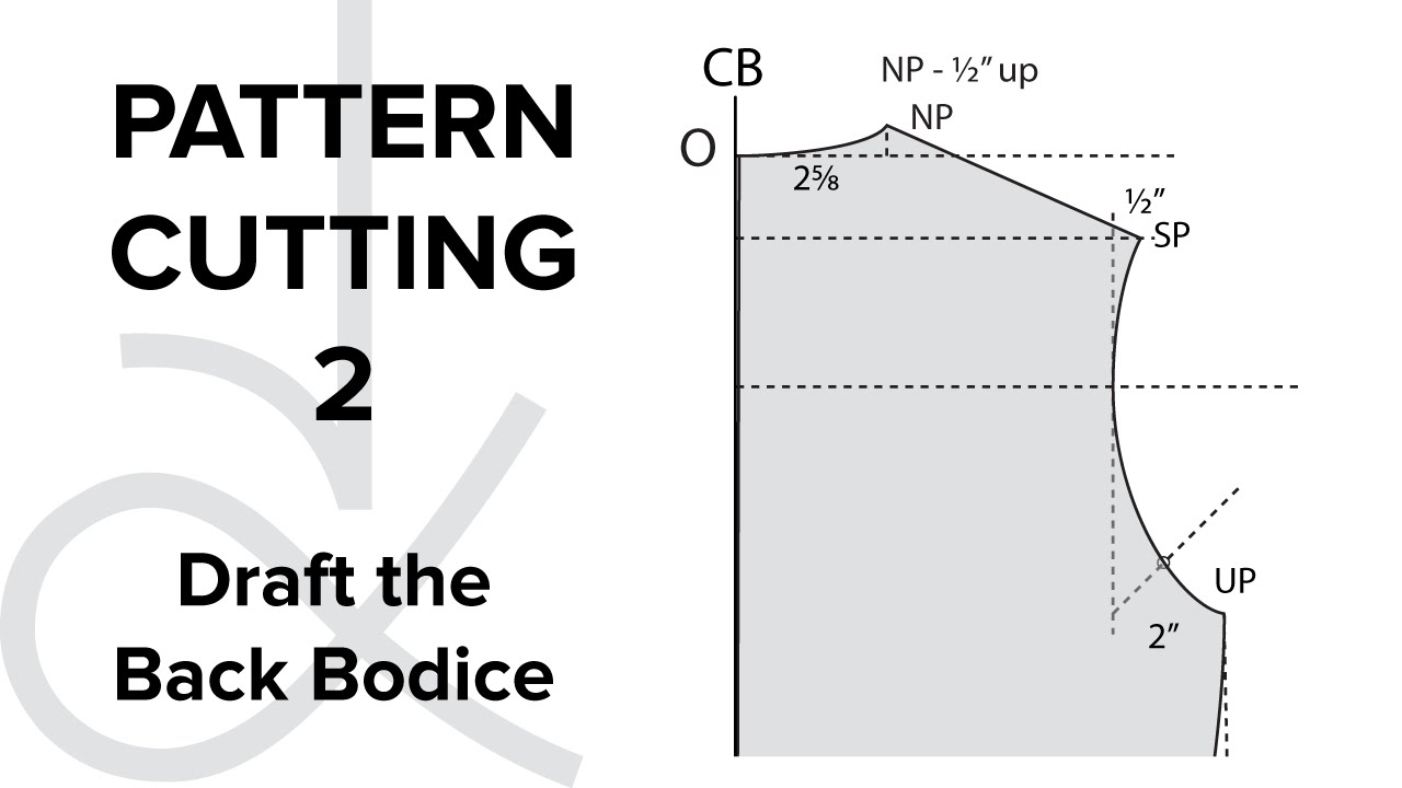 Pattern Cutting - Flat Pattern Drafting, the Bodice Block part 2 