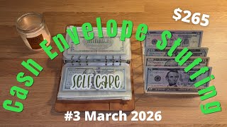 Cash Envelope Stuffing #3 March 2026 // Weekly Budget