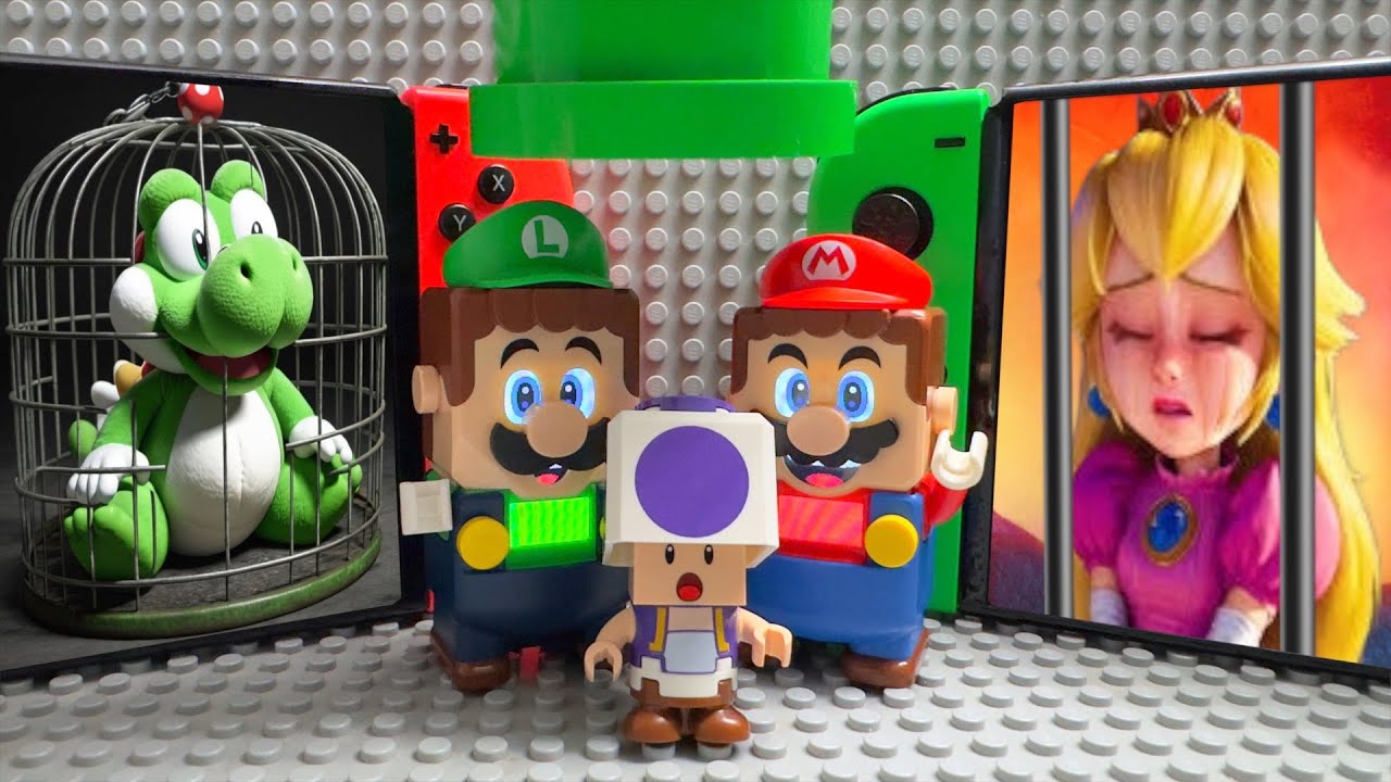 Lego Mario должен использовать две Nintendo Switch, чтобы помочь Йоши и Пич! Справится ли он? Ист...