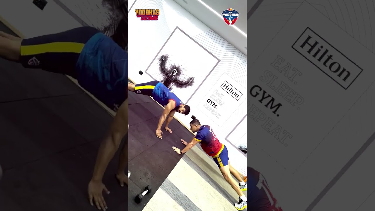 Nitin Tomar training hard | U.P. Yoddhas | vivo Pro Kabaddi