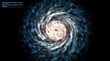 Real time n-body simulation: Spiral galaxy