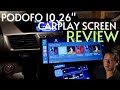 Podofo 1026 touchscreen wireless apple carplay screen review