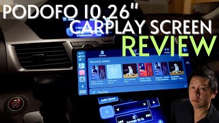 Podofo 10.26' Touchscreen Wireless Apple Carplay Screen Review