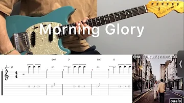 Oasis - Morning Glory (guitar cover with tabs & chords)