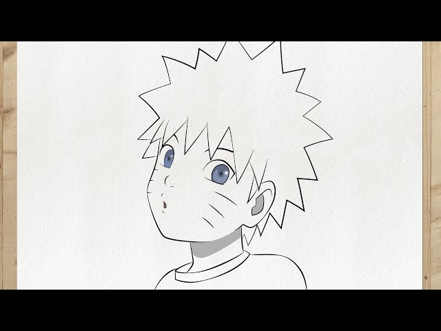 Como desenhar o NARUTO passo a passo MUITO FÁCIL (Para Iniciantes) 