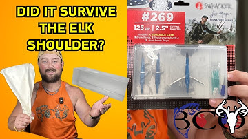levi morgan swhacker 2.5 inch cut broadhead elk shoulder & gel test | bco review |