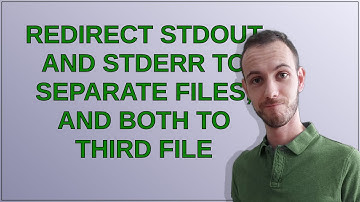 Unix: Redirect stdout and stderr to separate files, and both to third file