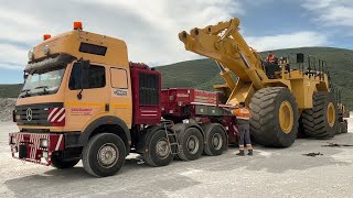 Transportation Of Huge Wheel Loader, Bulldozer And Excavators  Mega Machines Movie