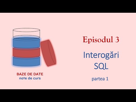 Video: Cum Se Scrie Interogări SQL