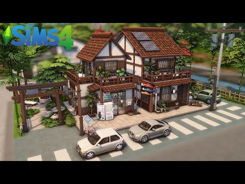JAPANESE SHOPS 🪴🍵The Sims 4 Animated Stop Motion
