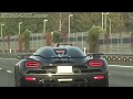 [50 fps] BRUTAL Porsche 918 Spyder  on Autobahn and a Koenigsegg Agera, oen at top speed