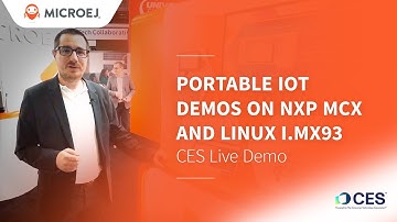 Portable IoT Demos on NXP MCX and Linux i.MX93 | CES Live Demo