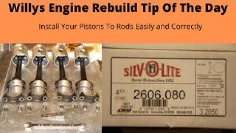 Willys Engine Tip Of The Day, Installing Pistons To Rods The Easy Way