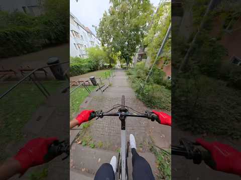 Racing Down Stairs in Stuttgart