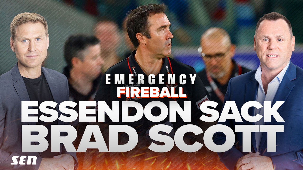 EMERGENCY FIREBALL 🚨Kane and Kingy unpack Brad Scott's departure from Essendon - SEN