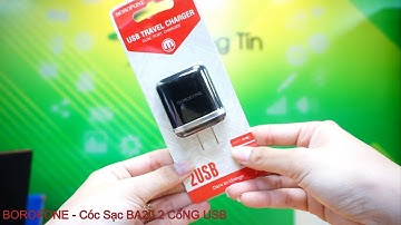 BOROFONE - Cóc Sạc BA25 - 1 Cổng USB