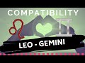 LEO ♌ AND GEMINI ♊: LOVE COMPATIBILITY ❤️🔥