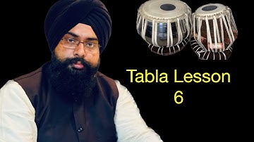 Tabla lesson 6 Tabla lesson for beginners in Hindi with English subtitles Rajvinder Singh