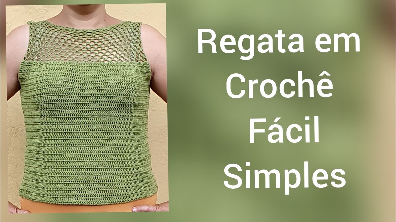 Super Easy Crochet Tank Top | Beginners Step by Step - YouTube