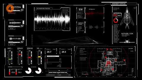 Technological HUD UI Elements (180+ elements)