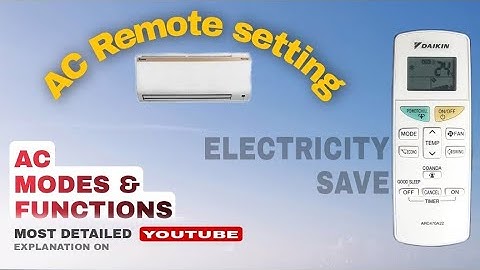 DAIKIN AC REMOTE SETTINGS/ Spill Ac all  Functions / (POWER) Electricity saving  tips in Tamil/HVAC