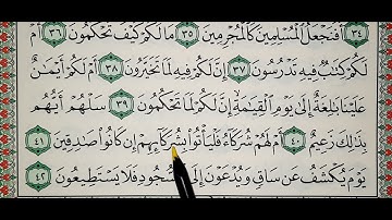 سورة القلم  ٣٢ _ ٤٢