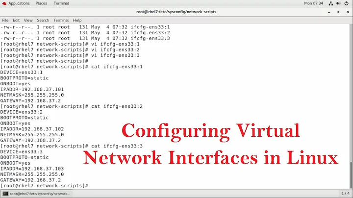 Configuring Virtual Network Interfaces in Linux (Tamil)