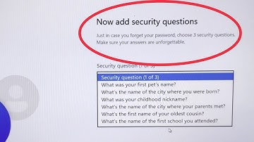 Windows 11 Fix Now add security questions Problem Solve
