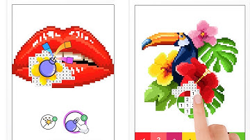 Pixel Art   color by number - Gameplay