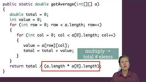 Traversing 2D Arrays (nested loops) Part 1 - Learn to Teach Java:  ArrayLists and 2D Arrays