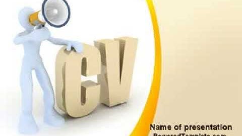 Curriculum Vitae PowerPoint Template by PoweredTemplate.com