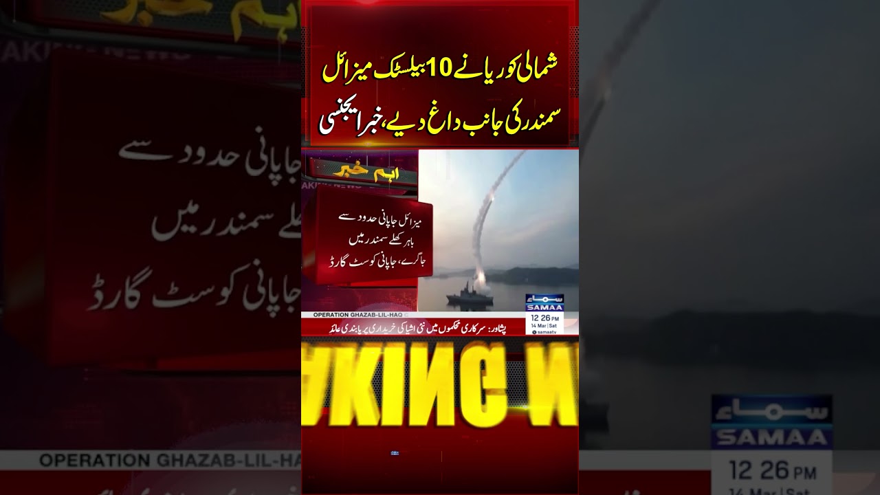 North Korea Launches 10 Ballistic Missiles Amid US-South Korea Drills | Iran US War | SAMAA TV