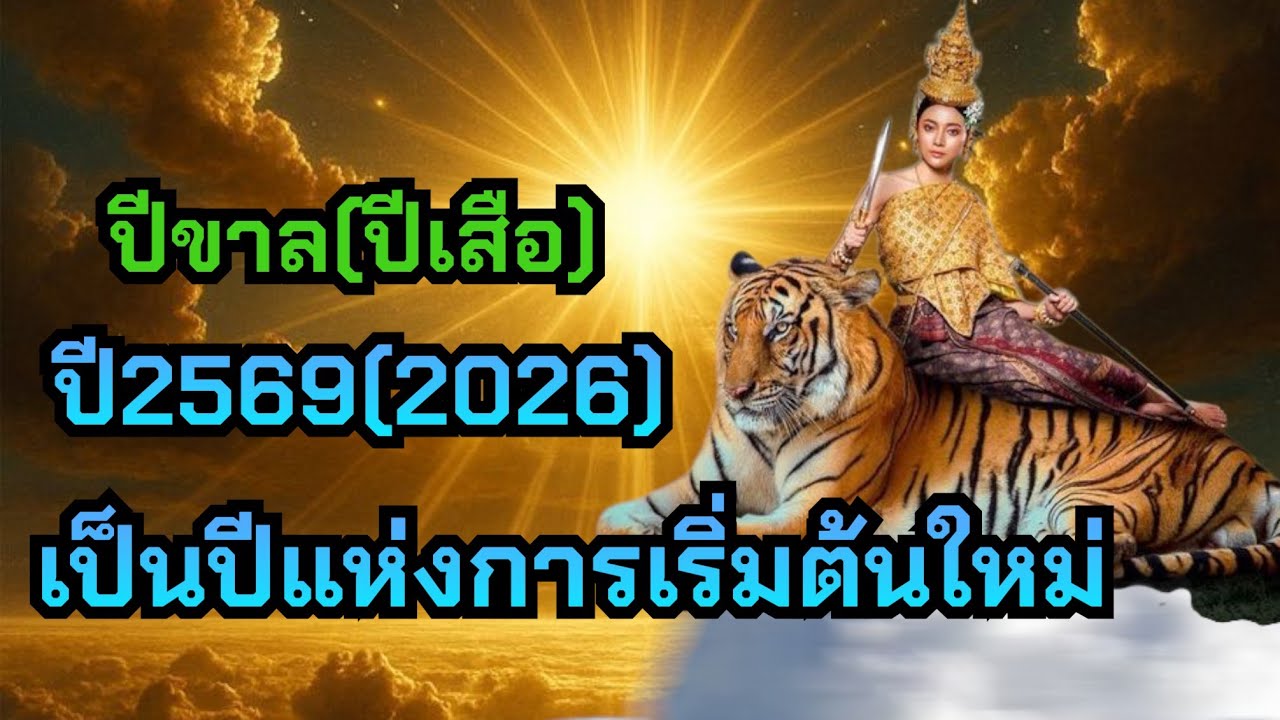 # ปีขาล( ปีเสือ) ดูดวงชะตาวาสนาประจำปี 2569 ประจำปี 2026 ปีนี้เป็นปีแห่งการเริ่มต้นสิ่งดีๆ