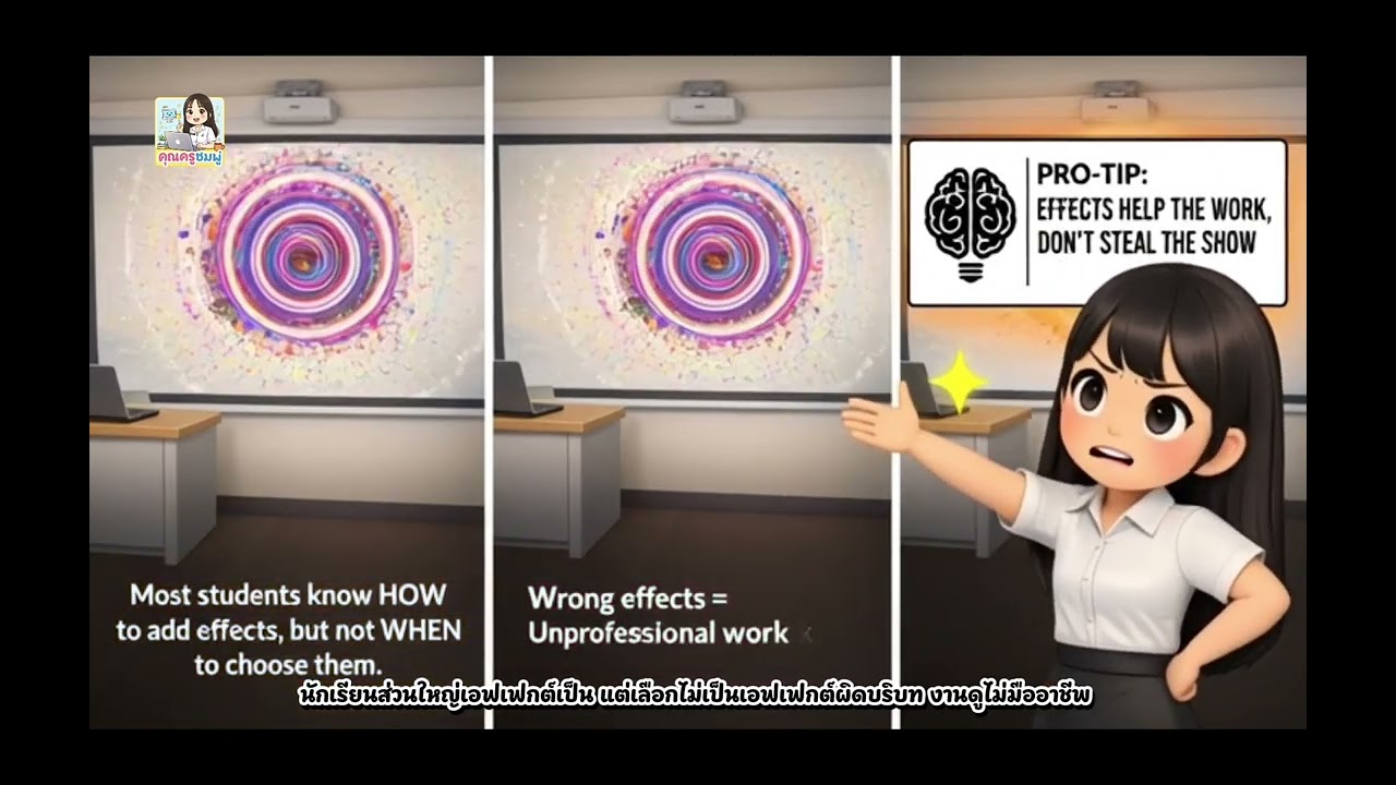 EP.3/5 การเลือกเอฟเฟกต์ให้เหมาะสมกับเนื้อหาและผู้ชม